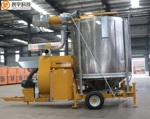 secador de grão de circulação móvel do secador 18m3 31.5KW do arroz da capacidade de 10 toneladas