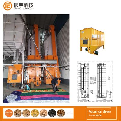 Paddy Dryer Manufacturer de circulação, secador de grão do fluxo 15ton/batch transversal